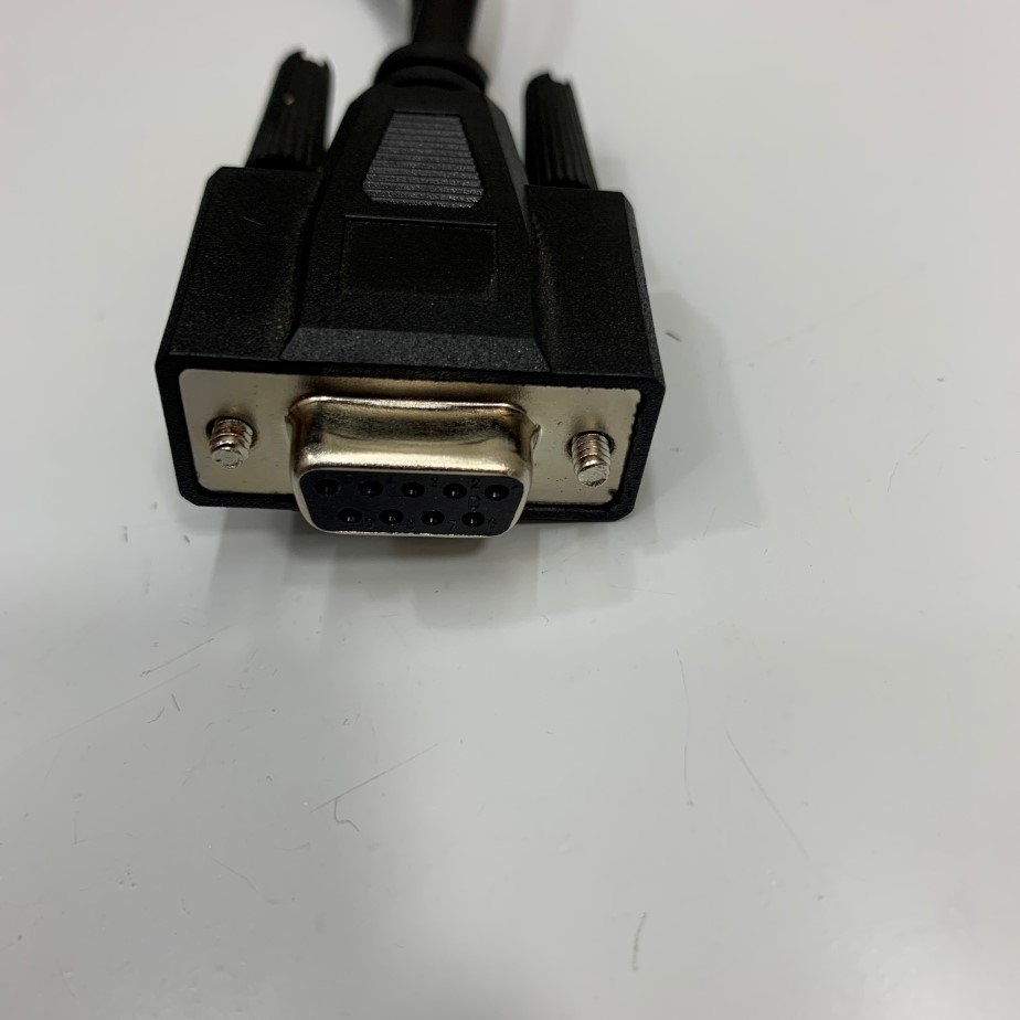 Cáp RS232C Dài 0.4M DB9 Y Splitter Cable DB9 Female to 2 DB9 Male Serial Splitter Straight Through + Null Modem RS232 Cable For Medical Hospital Máy Trong Phòng Xét Nghiệm