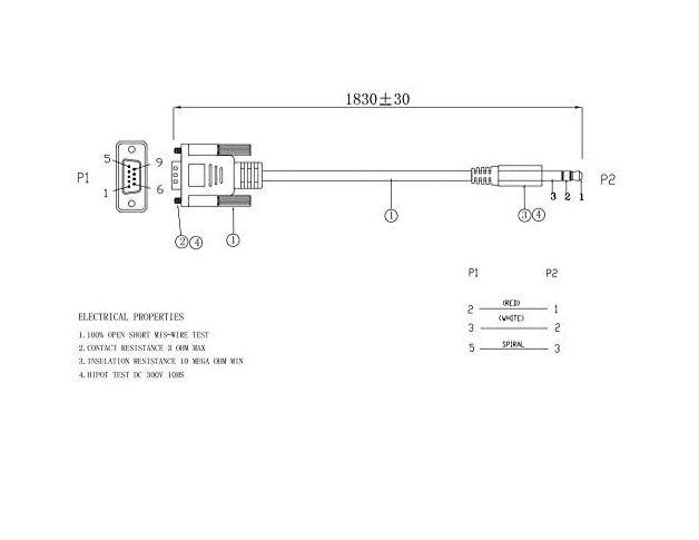 Cáp Truyền Dữ Liệu Nối Tiếp RS232 DB9 Female to Audio DC3.5mm Male Serial RS232 Cable L= 5FT Black For RS-232 Control Of Your Audio/Video System