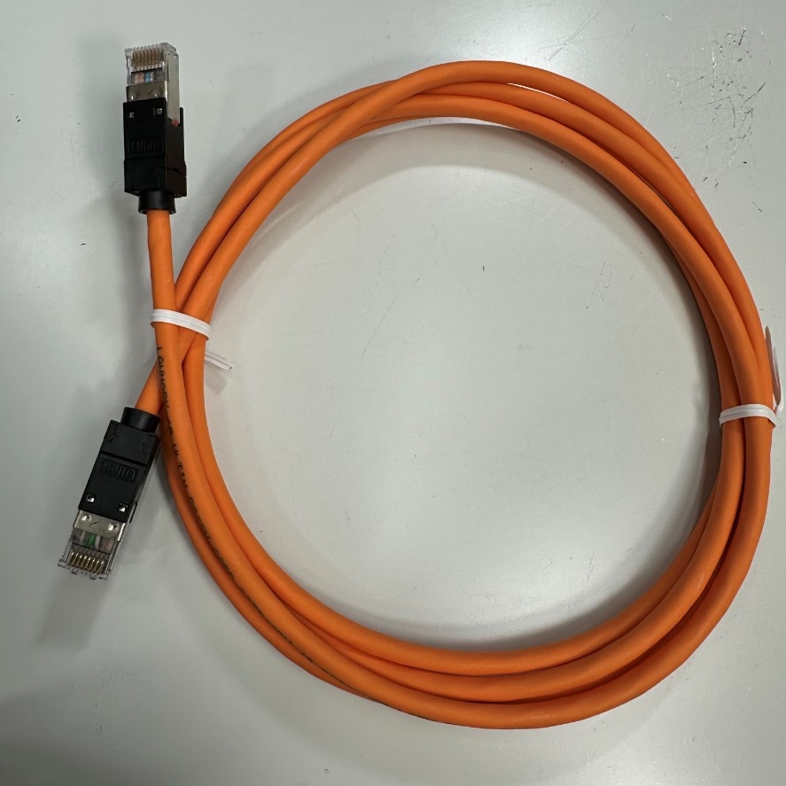 Cáp Mạng 2M 6.5ft 10 Gbit/s Nexans N11A.U1F020OK LANmark-6A Ultim Patch Cord CAT6A Orange 500MHz RJ45 S/FTP LSZH Shielded 4-Pair 26AWG For Industrial Ethernet Network LAN 10 Gigabit