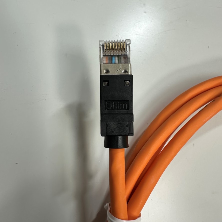 Cáp Mạng 2M 6.5ft 10 Gbit/s Nexans N11A.U1F020OK LANmark-6A Ultim Patch Cord CAT6A Orange 500MHz RJ45 S/FTP LSZH Shielded 4-Pair 26AWG For Industrial Ethernet Network LAN 10 Gigabit