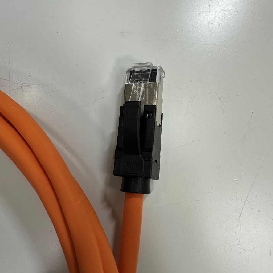 Cáp Mạng 2M 6.5ft 10 Gbit/s Nexans N11A.U1F020OK LANmark-6A Ultim Patch Cord CAT6A Orange 500MHz RJ45 S/FTP LSZH Shielded 4-Pair 26AWG For Industrial Ethernet Network LAN 10 Gigabit