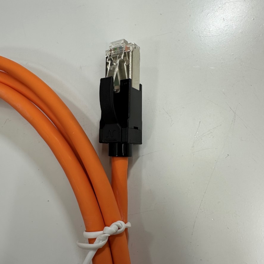 Cáp Mạng 2M 6ft Nexans LANmark-6A Ultim Patch Cord CAT6A N11A.U1F020OK Orange 500MHz RJ45 S/FTP LSZH Shielded 4-Pair 26AWG For Industrial Ethernet Network LAN 10 Gigabit