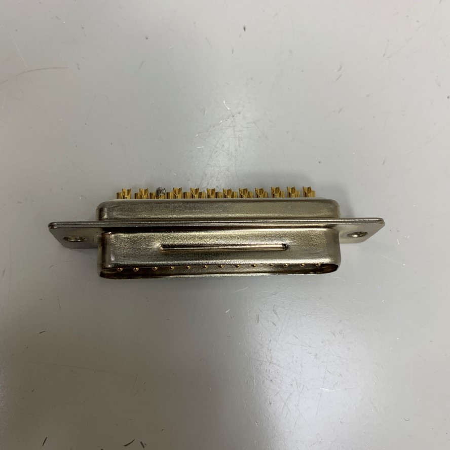 Đầu Jack Hàn Hàn Chống Oxy DFS DSH-25 Gold Pin 25 Way Panel Mount D-sub Connector Socket RS232/RS485 DB25 Male 2.77mm Pitch