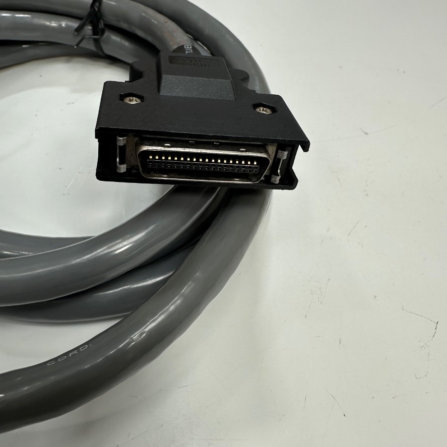 Cáp 2M 6.5ft Yaskawa JZSP-CSI03-2-E Servo I/O Signal Shielded Cable MDR 36 Pin Male to 36 Core Ends SPMC-36 Kaneko Cord 26AW 36 Core x 0.17mm² OD Ø 11.5mm Dark Grey For Yaskawa Sigma 7 Series CN1 Connector