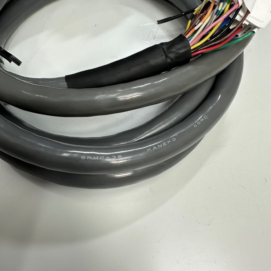 Cáp 2M 6.5ft Yaskawa JZSP-CSI03-2-E Servo I/O Signal Shielded Cable MDR 36 Pin Male to 36 Core Ends SPMC-36 Kaneko Cord 26AW 36 Core x 0.17mm² OD Ø 11.5mm Dark Grey For Yaskawa Sigma 7 Series CN1 Connector