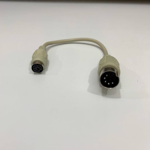 Cáp Chuyển Đổi AT 5 Pin DIN Male to 6 Pin Mini Din PS2 Female Keyboard Adapter Length 20Cm