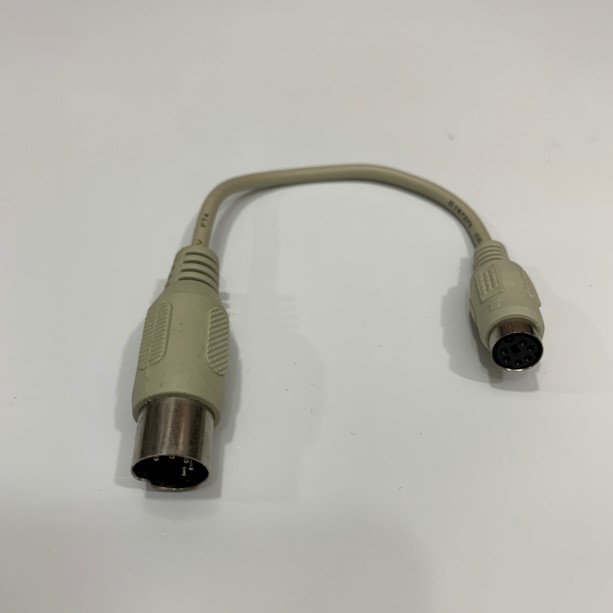 Cáp Chuyển Đổi AT 5 Pin DIN Male to 6 Pin Mini Din PS2 Female Keyboard Adapter Length 20Cm