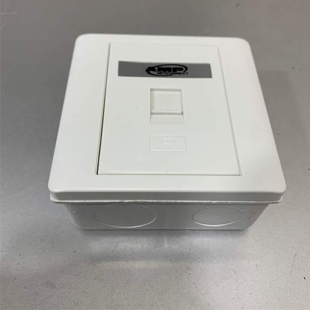 Đế Vuông Lắp Âm Tường Và Lắp Nối Multi Box For Faceplates 86mm x 86mm x 38mm White