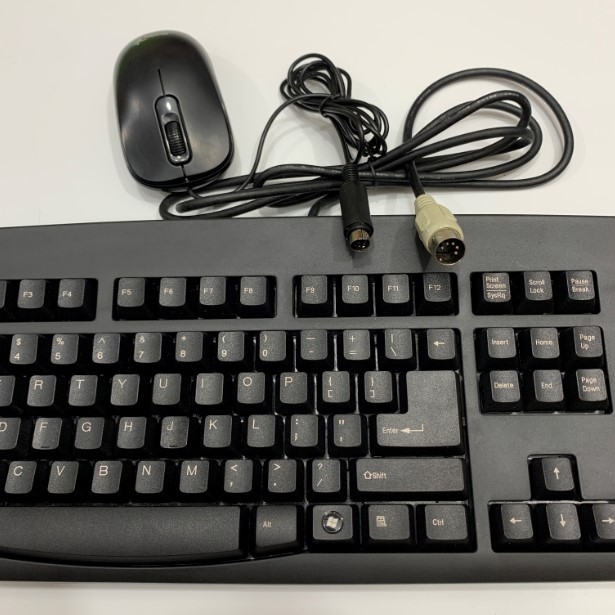 Bộ Bàn Phím Chuột Keyboard 5 Pin Din Solidtek ACK-260 Và Chuột Quang Genius DX-120 Black Giao Tiếp Cổng PS2 Mouse