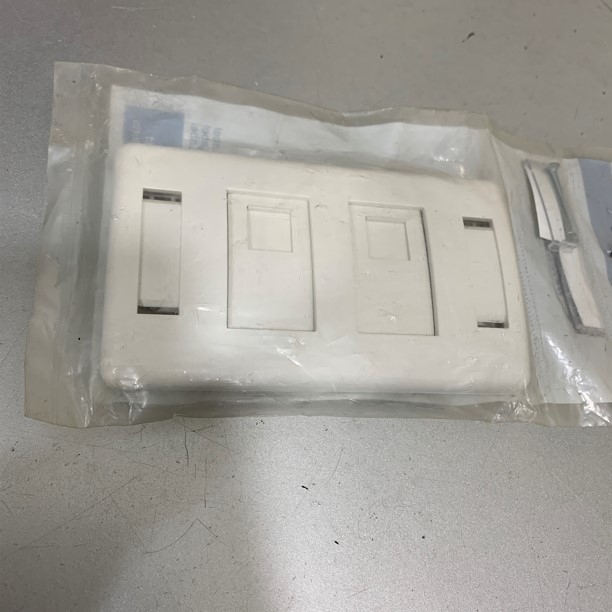 Mặt Chữ Nhật WallPlate AMP US Style Decorator Faceplate Kit 2-Port 2-1427030-2