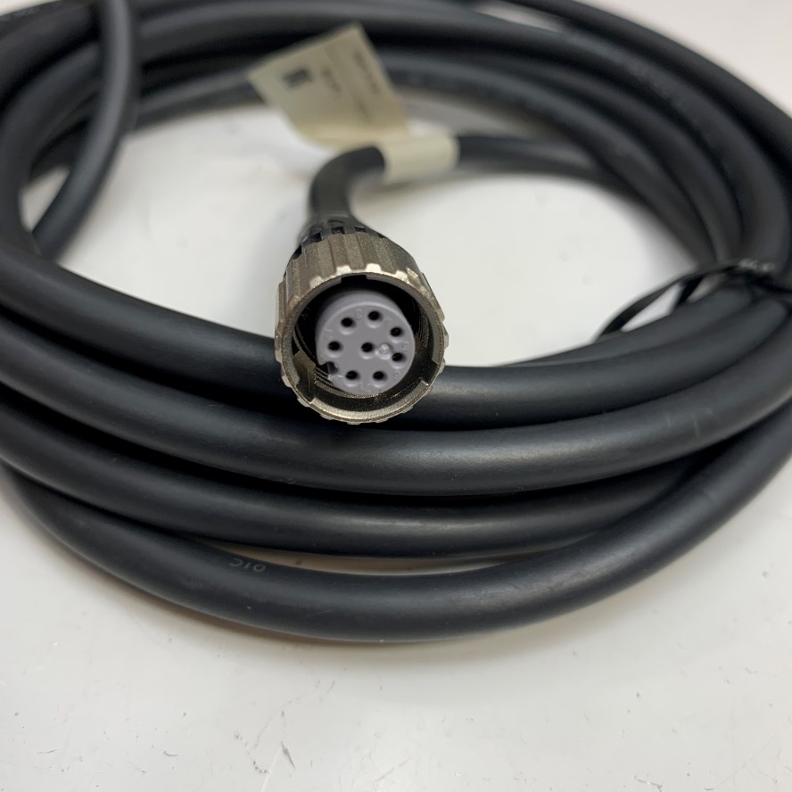Cáp 3.5M 11.7ft OMRON F39-JG7A-D Cable Connector M12 8 Pin A-Code Female to 8 Core End Flying Leads For OMRON Industrial Automation Sensor Cable