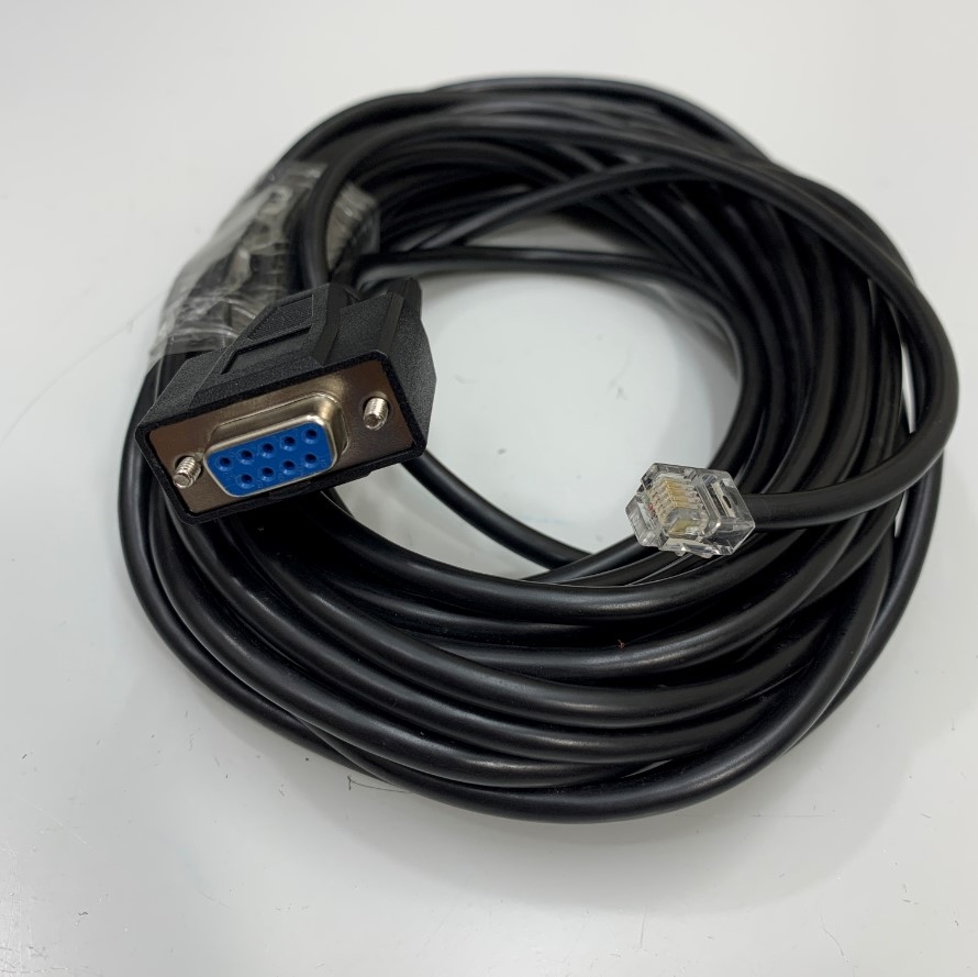 USB to RS232 Serial with FTDI Chipset Windows 10/11 & Cáp 10M 33ft Cable Serial RJ11 6 Pin 6P6C to DB9 Female For Leadshine Stepper Motor Servo Drive Communication Cable Computer
