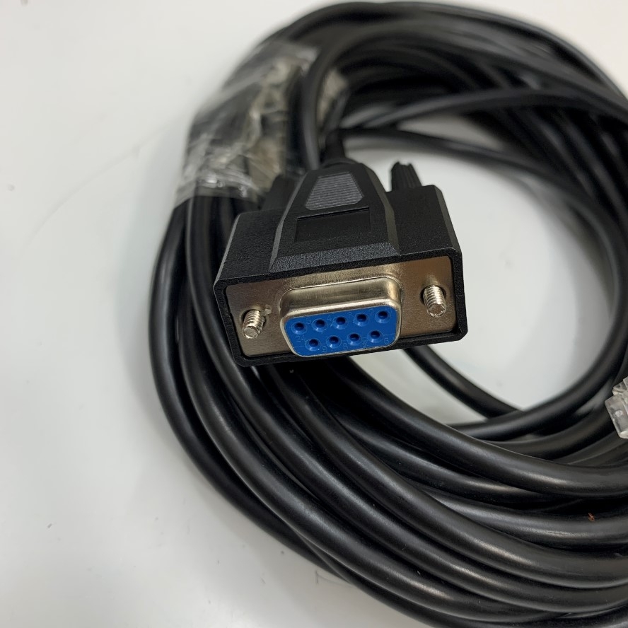 Cáp Lập Trình Dài 10M 33ft Leadshine Stepper Motor Servo Drive Serial Tuning Cable Serial RS232 RJ11 6 Pin 6P6C to DB9 Female Communication Cable Computer