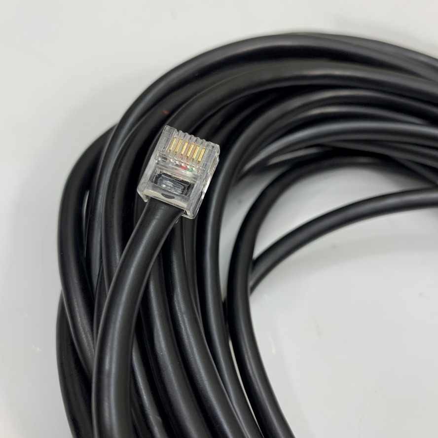 Cáp 1.8M 6ft RS232 Comunication Cable RJ12 6 Pin 6P6C to DB9 Female For PLC Keyence KV-N Series KV-NC32T Nano witch HMI Weintek MT8102iP Touch Panel