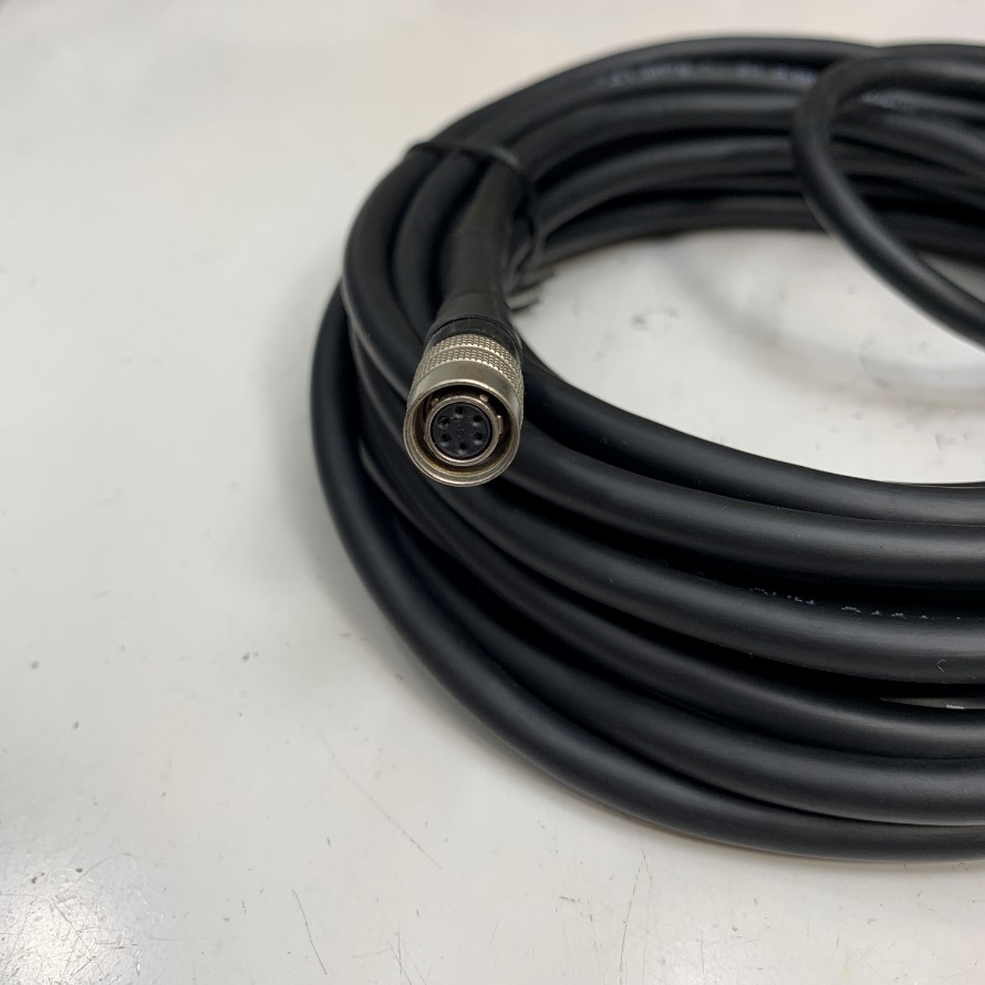 Cáp 10M 33ft Power and I/O Cable Connector Hirose HR10A-7P-6S(73) 6 Pin Female to 6 Core Open End For Industrial Camera Basler