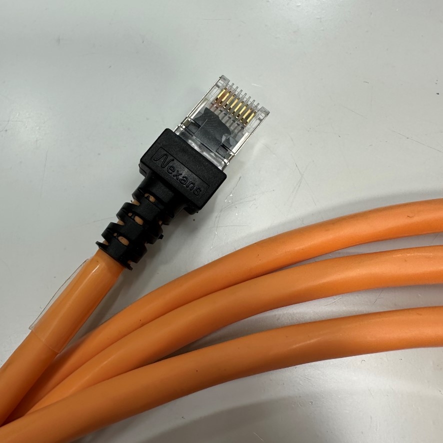 Cáp Mạng 3M 10ft Nexans N101.224EO LANmark-6 Patch Cord CAT6 Orange 250MHz RJ45 S/FTP LSZH Shielded 4-Pair 26AWG For Industrial Ethernet Network LAN Gigabit