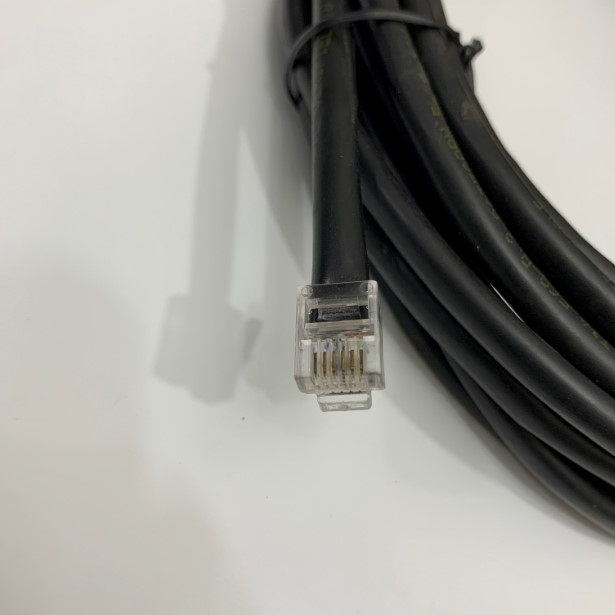 Cáp Kết Nối D-SUB DB15 Male to RJ12 6 Pin Male Cable OD 5.5mm Black Length 6.7M