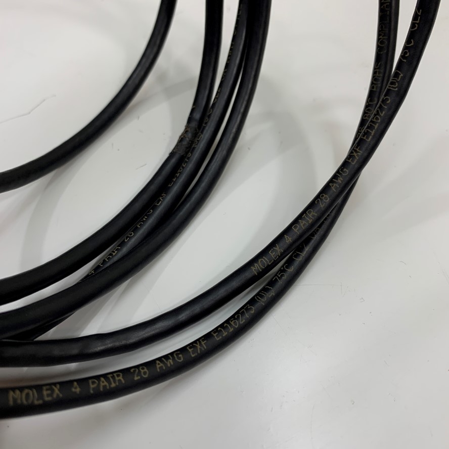 Cáp RS232C Serial Null Modem Cable DB9 Female to Female Dài 3M 10ft LS-SER-9FF Shielded Cable Molex  28AWG E116273 UL 80°C 30V OD 5.5mm Color Black For Communication Data PLC/HMI/Computer