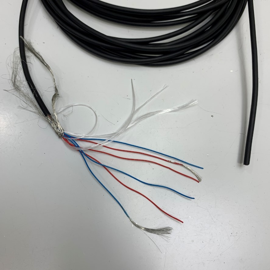 Cáp Điều Khiển Slim Chống Nhiễu Dài 1M 3.3ft Dongguan Shielded Cable 6 Core x 0.07mm² 75°C 30V VW-1 OD 3.1mm For Industrial Data Communication RS232/RS-422/RS-485