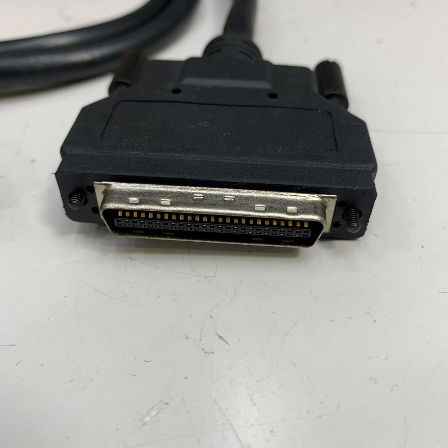 Cáp 0.5M 1.7ft Mitsubishi A1SC03B A Series Bus Cable Connector MDR 50 Pin Male to Male Pitch 1.27mm Gold For I/O Mitsubishi Main Base witch Ext Base A Series