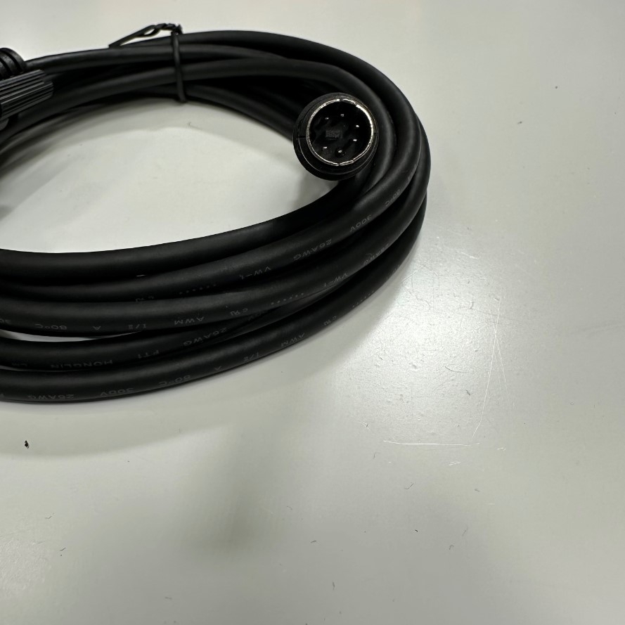 Cáp Lập Trình 3M 10ft LS PLC PMC-310S RS-232C Loader Cable Shielded Connector Mini Din 6 Pin to DB9 Female For LS PLC XGB Series witch Computer Download/upload Communication