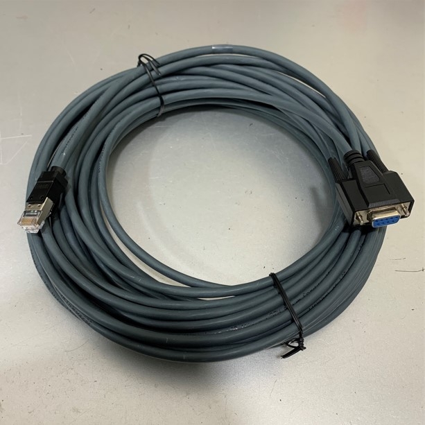 Cáp Kết Nối Serial Cable RS-232 CBL-RJ45F9-150 RJ45 8 Pin to DB9 Female Cable 15M For MOXA OPT8-M9  Communication Cable RS232