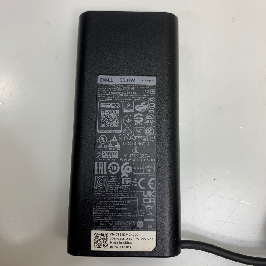 Adapter 5V/3A 9V/3A 15V/3A 20V/3.25A Dell 65W HA65NM190 Connector Size USB Type-C Power Supply For Dell Latitude 11 7285 7275 7370 XPS 13 9370 9365 9360