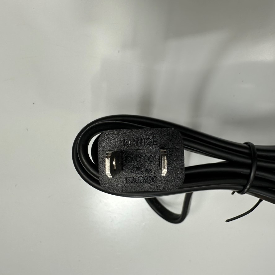 Dây nguồn 1.5M 5ft KONICE AC Power Cord NEMA 1-15P to C7 10A 125V/250V Cable 2x0.824mm² 18AWG 2C VW-1 105°C 300V