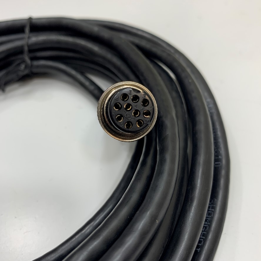Cáp GX16 10 Pin Female to Female Plug Waterproof Connector Electrical Cable Dài 5M 17ft For Data Acquisition Systems and control system, Automotive and other industries