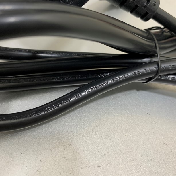 Dây Nguồn I-SHENG PS-023 IS-034 European Schuko Power Cord CEE 7/7 to C5 16A/2.5A 250V 3x.075mm² H05VV-F Cable OD 6.7mm Length 1.8M For TV Led Adapter Laptop