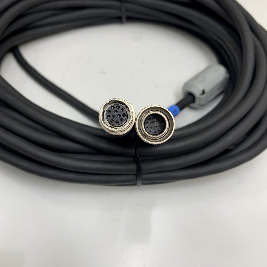 Cáp 10M 33ft Keyence TL-C10 Cable Hirose 12 Pin Male HR10A-10P-12P(73) to Hirose 12 Pin Female HR10A-10J-12S(73) For Keyence LT-9000 Series scanning laser with Controller