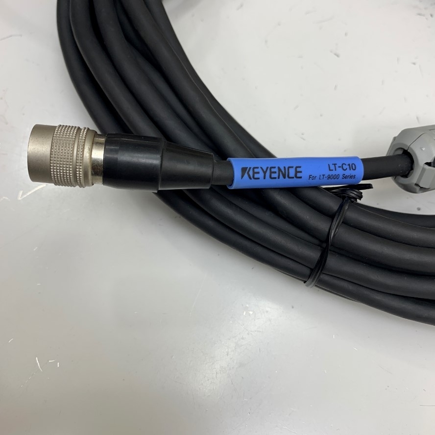 Cáp 10M 33ft Keyence TL-C10 Cable Hirose 12 Pin Male HR10A-10P-12P(73) to Hirose 12 Pin Female HR10A-10J-12S(73) For Keyence LT-9000 Series scanning laser with Controller