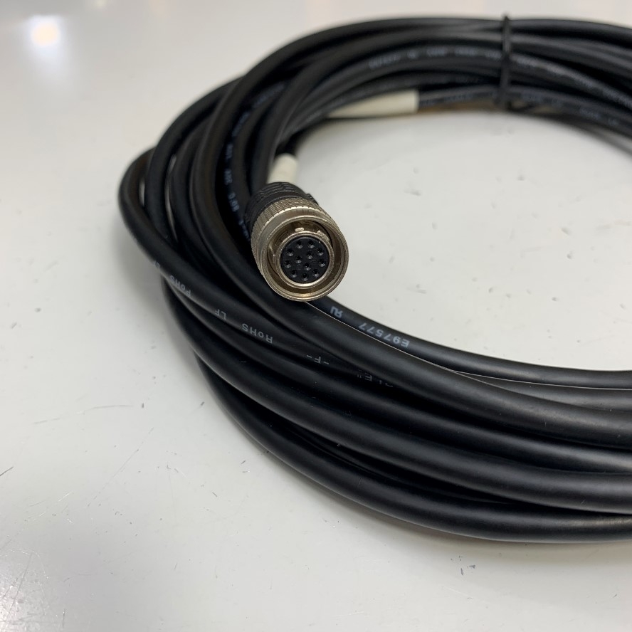 Cáp 7M 24ft Power I/O Cable Hirose 12 Pin Female HR10A-10P-12S(73) to Hirose 12 Pin Male HR10A-10J-12P(73) For Industrial Basler GIGE AVT Camera Sony Hitachi Panasonic CCD