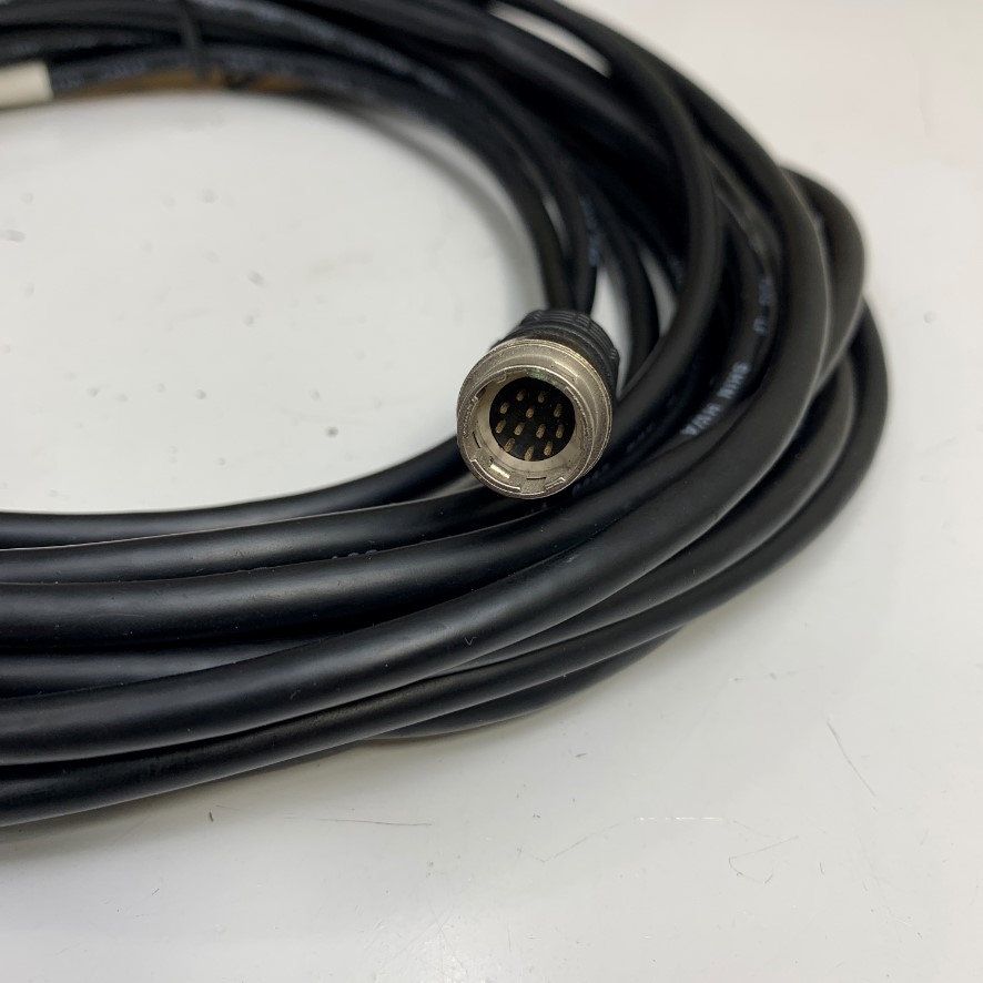 Cáp 8M 27ft Power I/O Cable Hirose 12 Pin Female HR10A-10P-12S(73) to Hirose 12 Pin Male HR10A-10J-12P(73) For Industrial Basler GIGE AVT Camera Sony Hitachi Panasonic CCD