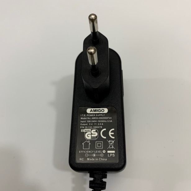 Adapter 5V 2A AMIGO Connector Size 5.5mm x 2.5mm For Power Supply IP Phone Avaya 1603, 1603SW, 1608, 1608-I, 1616, and 1616-I IP phones Avaya J100, J129