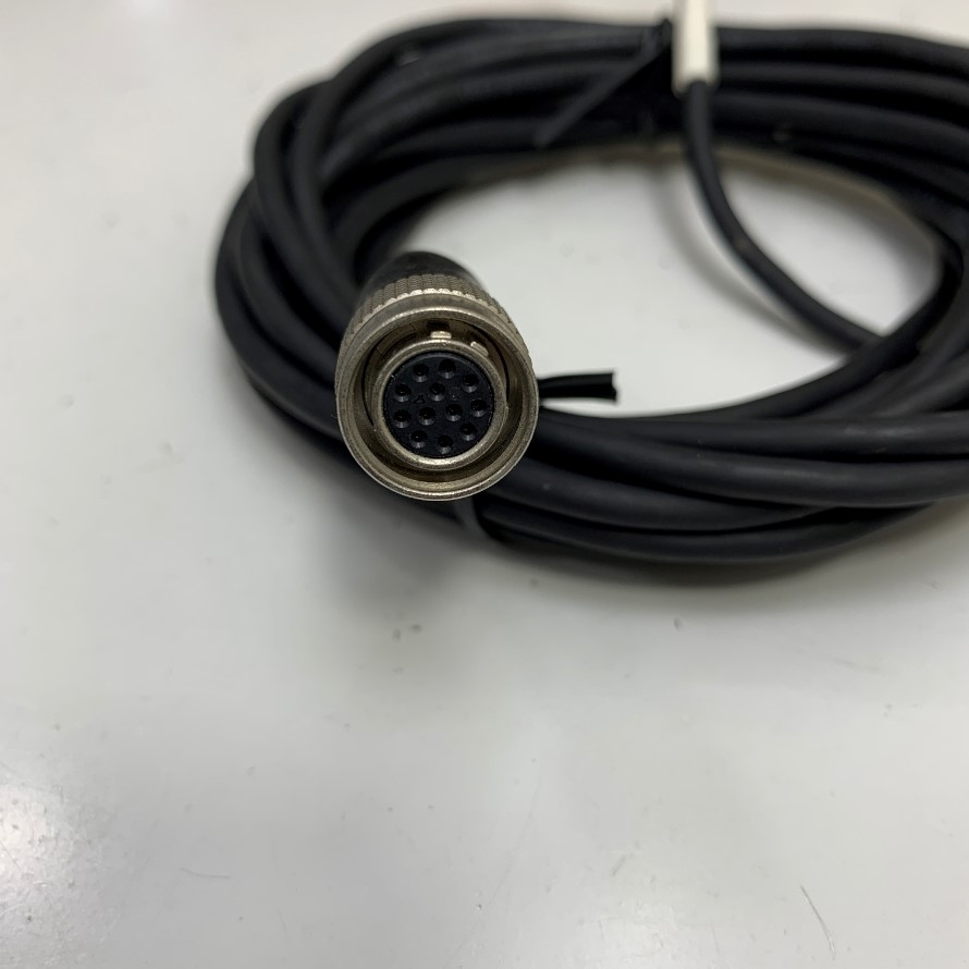 Cáp 4M 13.3ft Power Cable Hirose 12 Pin Female HR10A-10P-12S(73) to 2 Core Cosse Crimp Terminal For Industrial Camera Sony CCD