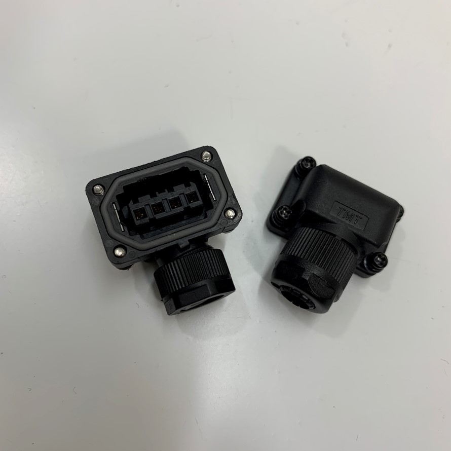Rắc Đấu Original Mitsubishi Servo Motor Connector SM-2174053-1 4 Pin Encoder Connector MR-PWS1CBL-A2