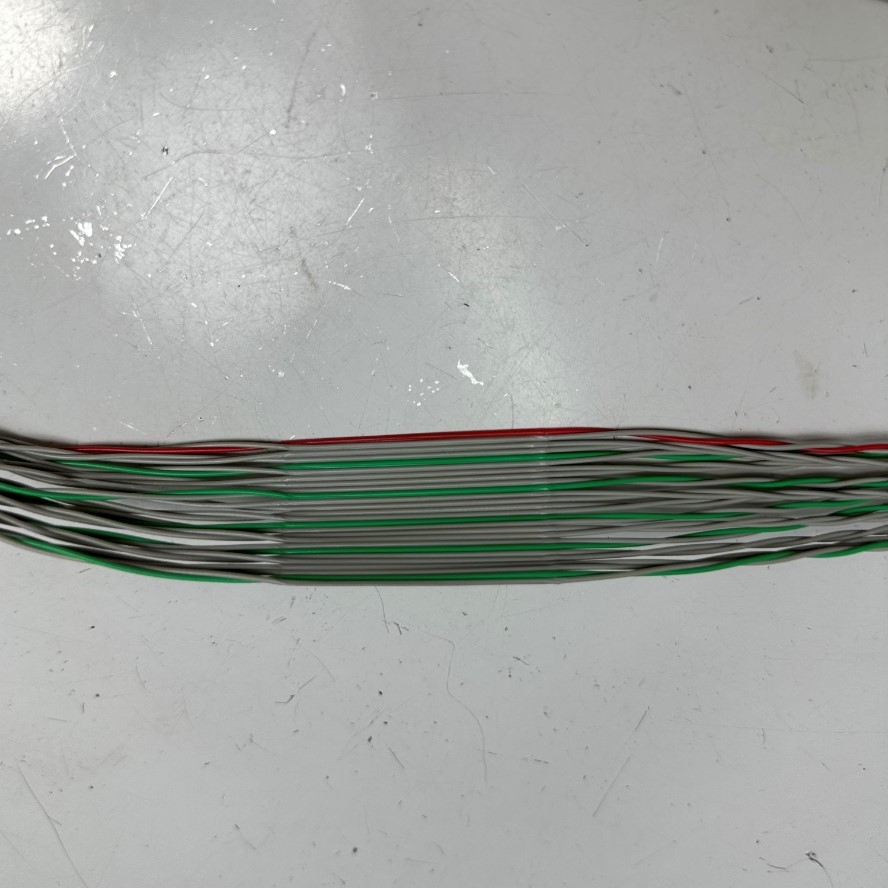 Cáp Bẹ Nhiều Mầu OKI TPFLEX-N 13P-7/0.127-250 2059 IDC 26 Pin Flat Rainbow Ribbon Cable 26 Wire 1.27mm Pitch 26 Way Unscreened 33mm Width 28AWG 80°C 150V Length 30M