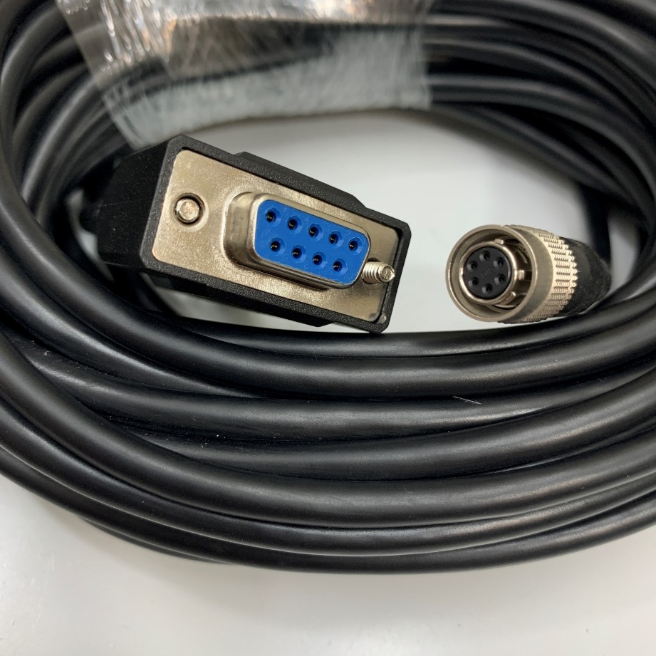 Cáp Kết Nối Dài 10M Download Data Cable Hirose HR10A-7P-6S73 6 Pin Female to RS232 DB9 Female For Industrial Cable Management