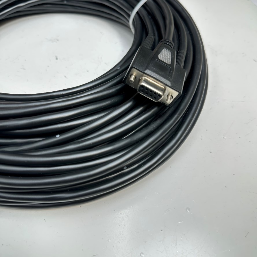 Cáp 40M 133ft GRPD-9SH-9SH-R RS-232C Communication Shielded Interface Null Modem Cable DB9 Female to Female Crossover Line Cable For Industrial Serial Data Transfer witch Computer