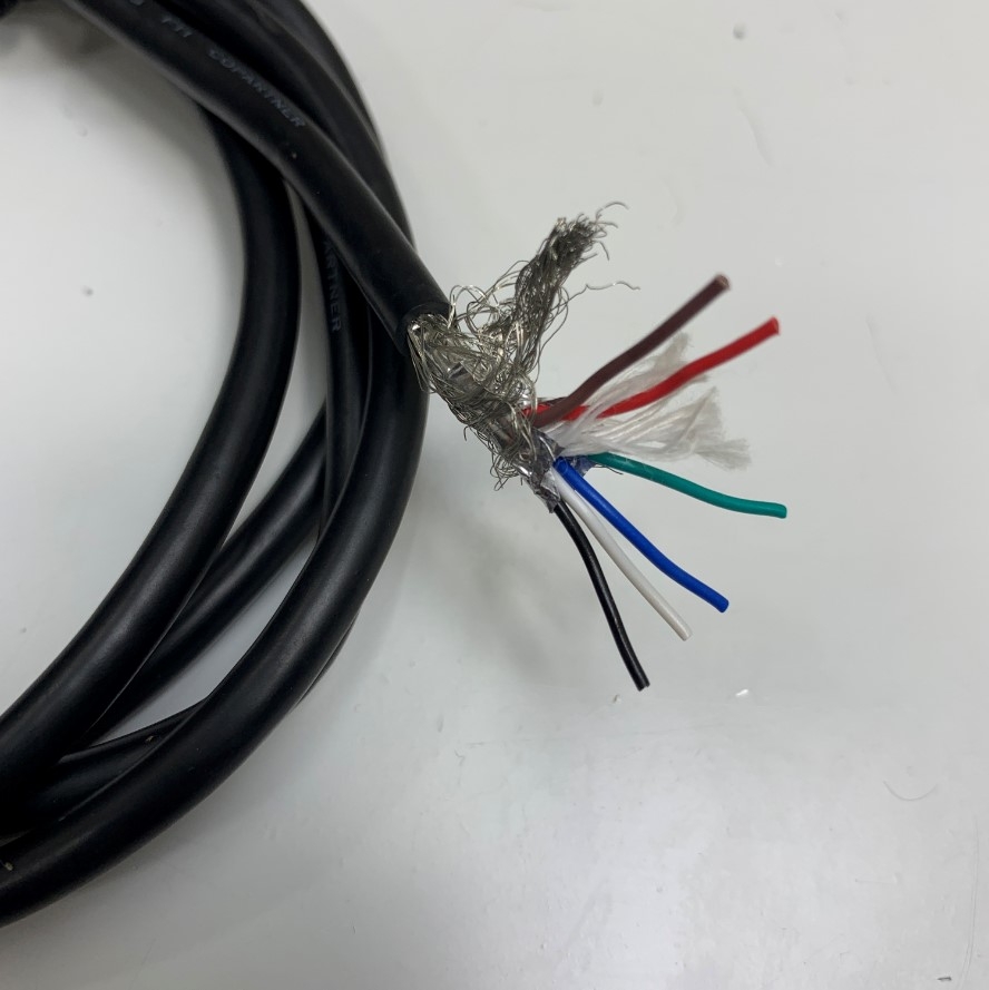 Cáp Hirose 6-7-1.5M1-J I/O & Power Cable Dài 1.5M Hirose HR10A-7P-6S73 6 Pin Female to 6 Core Open End For Basler AVT GIGE Sony CCD Industrial Camera ImagingSource Camera