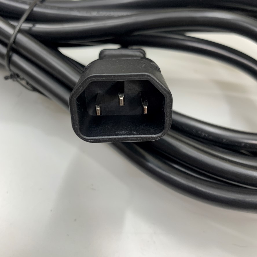 Dây Nguồn Cisco CAB-C15-CBN Cabinet Jumper Power Cord 10A 250VAC IEC 60320 C14 to C15 Dài 5M 17ft  H05VV-F 18AWG 3x1.5mm² Cable OD 8.5mm AC Power Cable E-JUN in China