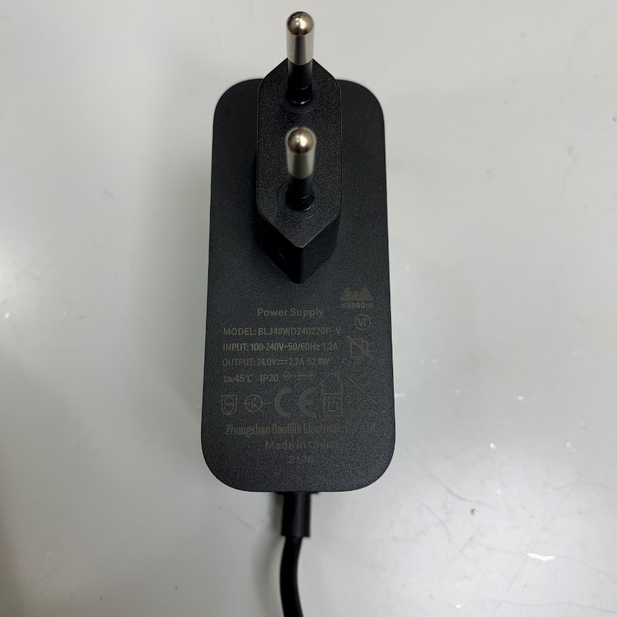 Adapter 24V 2.2A 53W ZHONGSHAN BAOLIJIN JYA BLJ48WD240220P-V Connector Size 5.5mm x 2.5mm For Printer Scanner Kodak, Fujitsu Scanner, LED CCTV LCD, Máy Lọc Không Khí Xiaomi Smartmi Jya Fjord