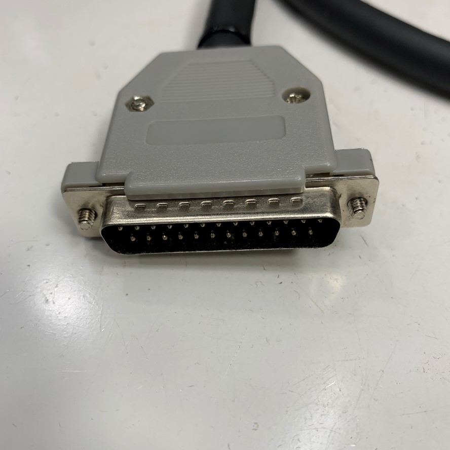 Cáp 1M 3.3ft DS-SS2-1M Shielded Cable DB25 Male to DB25 Female Black E211045 2517 105℃ 300V 24AWG x 25 Core OD Ф 12mm For Power I/O Servo Drive and Laser 3 Axis CO2 Laser Marker Controller