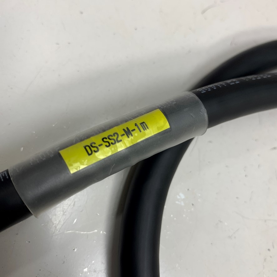 Cáp 1M 3.3ft DS-SS2-1M Shielded Cable DB25 Male to DB25 Female Black E211045 2517 105℃ 300V 24AWG x 25 Core OD Ф 12mm For Power I/O Servo Drive and Laser 3 Axis CO2 Laser Marker Controller