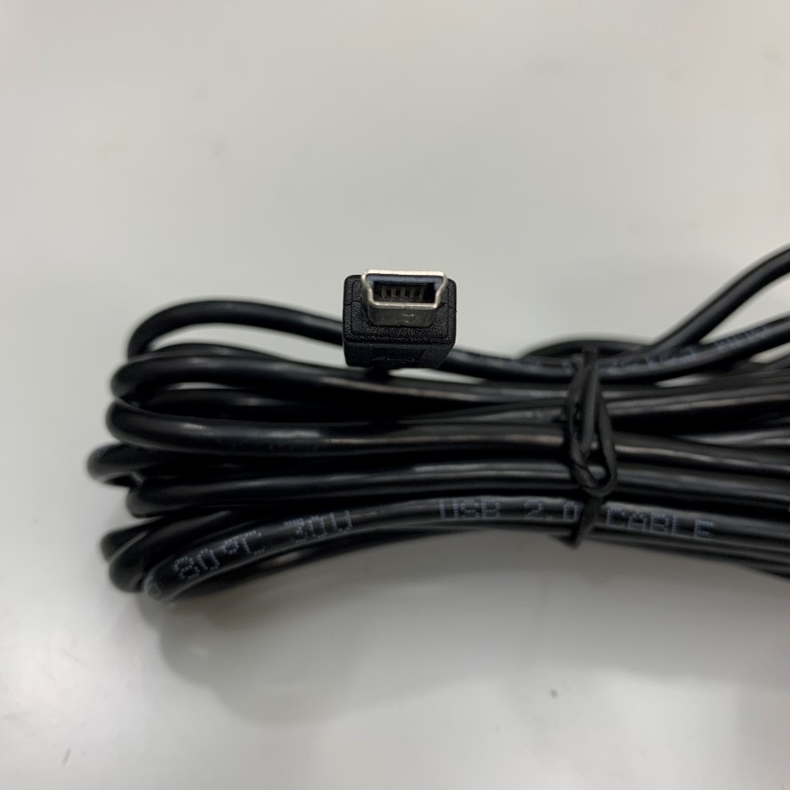 Cáp 72-0480008-00LF USB Mini B 5 Pin Male to DB9 Female RS232 Converter Dài 3M 10ft Cable Shielded For Máy In Mã Vạch Đi Động TSC Alpha Label Printer Alpha-2R, Alpha-3R, Alpha-4L