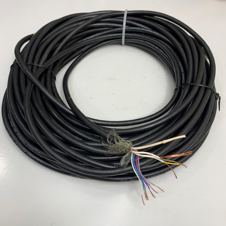 Cáp Điều Khiển 22M Multicore Nexans Filotex France 20 856 531 Shielded Cable 8 Core x 0.3mm² 22AWG 105°C 300V OD 7.6mm For Industrial Power and Data Cable