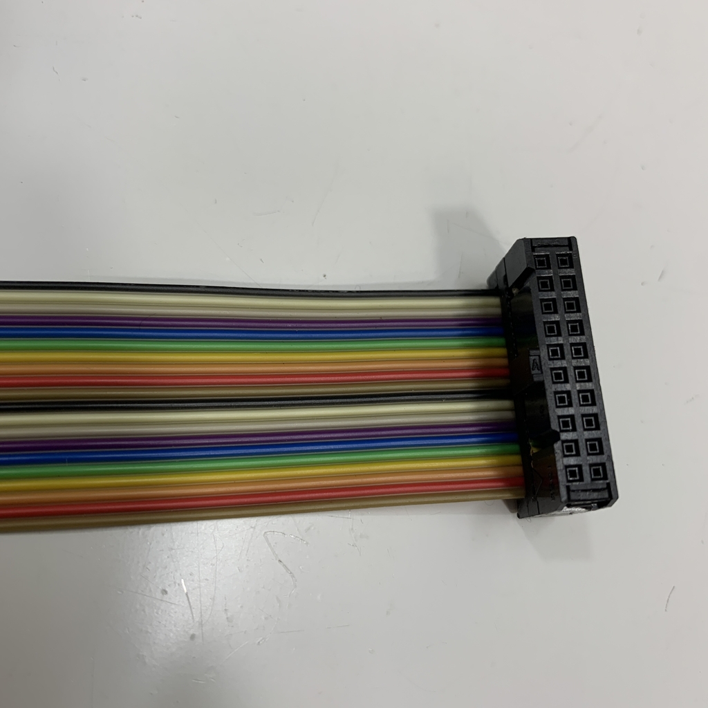 Cáp Điều Khiển EH-BP 10-3347A 5Ft Dài 1.5M Flat Ribbon Rainbow Cable IDC 20 Pin 2.54mm For Laser Marking Machine Kodak Trendsetter VLF Borard to Board Port Data Tranfer Connection