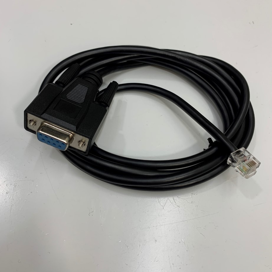 thumbnail image 2 of Lot Of 2 RJ11 To DB9 Serial Console Cables – 5 Foot, WAN Tester Compatible, Unbranded 2 of 4