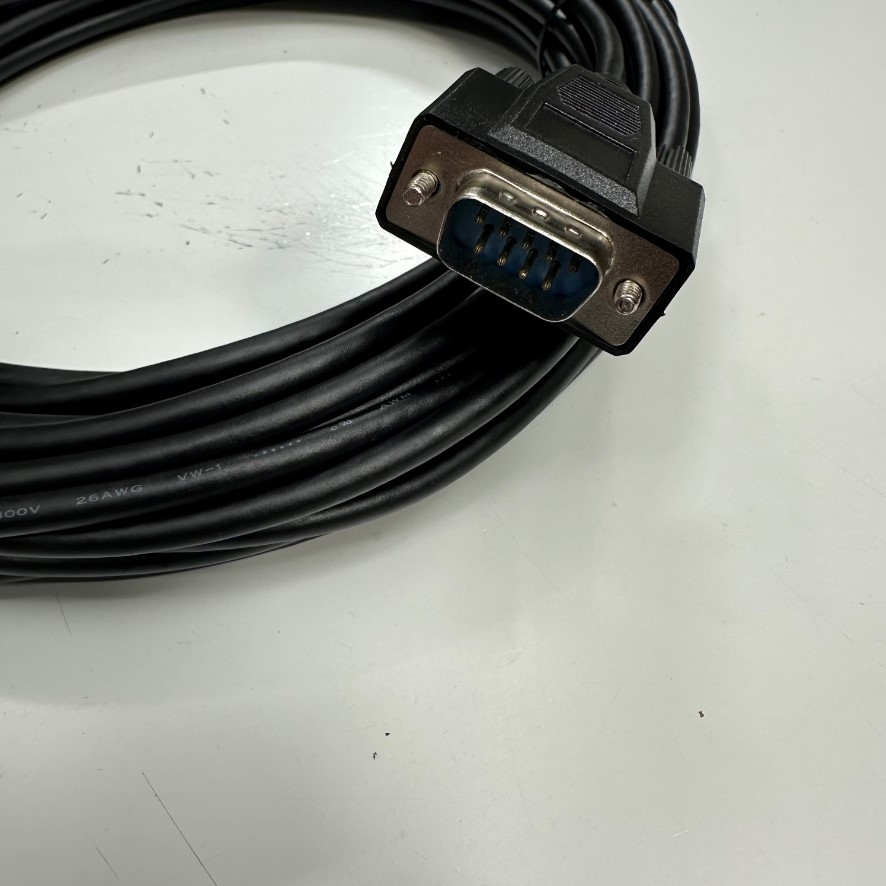 Cáp 10M 33ft RS232 Serial Communication Shielded Cable Mini Din 4 Pin Male to DB9 Male For PLC FATEK FBs-Series witch HMI Beijer Electronics x2 Base 7-f2 Touch Screen